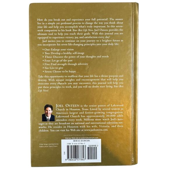 Your Best Life Now Journal by Joel Osteen (Hardcover) - Picture 2 of 10